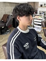 オムファミーユラグ(homme, famille raugh) 緩めシャドウパーマ