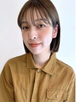 ぷつっとボブ　切りっぱなしボブ　耳かけボブ　ミニボブ