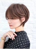 刈り上げショート 韓国風巻き 小顔ショート