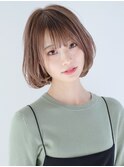『グレージュ × 透明感カラー 』 外国人風ボブ☆