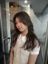 ノス 表参道(NOOS)&nbsp;くびれロング/オリーブカラー/髪質改善/ミネコラ/ケアブリーチ