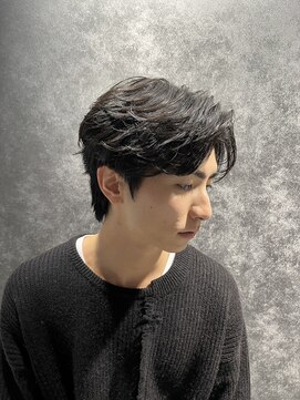 テクト バイアッシュ 吉祥寺店(Tect by Ash) ラウンドマッシュ2wayセンターパートニュアンス毛流れパーマ