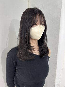 ヨーク(YOKE) レイヤーミディアムレイヤーラベンダーグレージュ