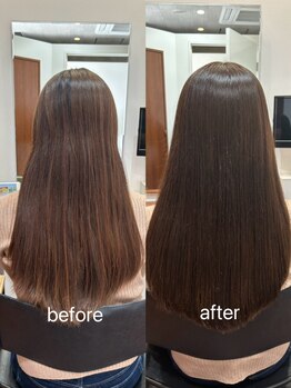 【髪質改善/うるつや】上品な質感で自然なストレート◎最高峰の薬剤でパサつき・広がりなど髪悩みを解決♪