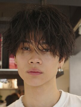 アンサー 渋谷(ANSWER) シースルーツイストスパイラルウルフパーマシャドウパーマ波巻き