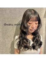 ルミエ ヘアサロン 経堂店(Lumie hair salon)&nbsp;レイヤー×ブリーチ無しダブルカラーオリーブベージュ