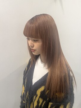 アース 溝の口店(HAIR&MAKE EARTH) 20代30代◎秋の明るめカラー×くびれレイヤーカットで小顔美人