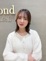 ロンドリゼル 札幌(Lond RiseL)&nbsp;ダークアッシュ/似合わせカット/ミディアムレイヤーカット