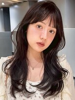 クィーンズガーデンバイケーツーギンザ(QUEEN’S GARDEN by K two GINZA)&nbsp;顔まわりカット/レイヤーカット/透明感/ダークブラウン