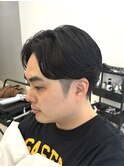フェザーパーマ/毛流れパーマ/センターパート/藤沢美容院