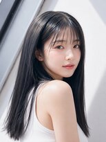 ウィーニード 栄(WENEED)&nbsp;艶ブラック×シースルーバングロング