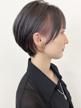 モリオフロムロンドン 原宿本店(morio from London) 【morio原宿】ショートボブインナーピンク