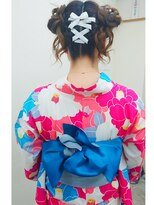 ヘアーメイク ティアラ(Hair make Tiara) リボン×浴衣ヘア☆+゜