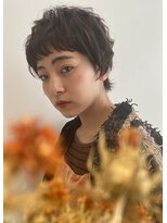 カライングドゥ(ing deux)&nbsp;大人可愛い20代30代40代暗髪無造作ショート丸みベリーショート◎