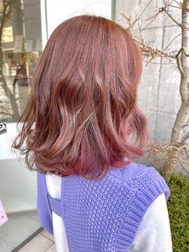 エム インターナショナル 春日部本店(EMU international) ピンクonピンクインナーカラー