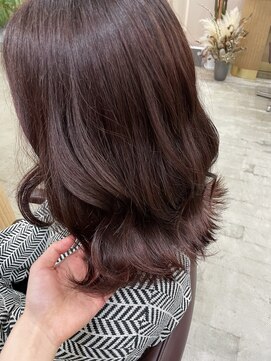 キュオンシア(CUEON. ciea) ミディアム×ローズピンク