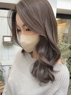 スラッシュ(SLASH) 髪質改善/グレージュ/透明感カラー/ナチュラル/艶髪