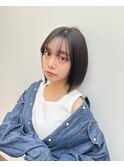 ミニボブ　内巻きボブ　レイヤーボブ　大人ボブ