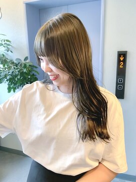 ロンドエニカ 大宮(Lond enika) 大人ガーリーオリーブベージュ透明感カラー 【大宮美容室】