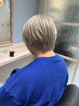 アソビセカンド 原宿(ASOBI 2nd) 前髪/マチルダボブ/ピンクベージュ/インナーグレージュ/ブルー