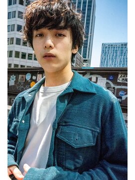 ハバナ 渋谷(HAVANA) アッシュブラック/束間マッシュパーマ/刈り上げ/ツーブロック