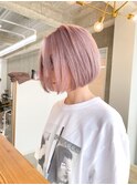 ピンクベージュ☆ボブ