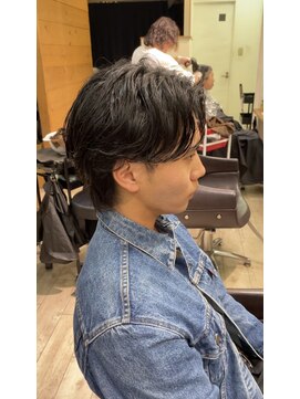 アソビ 毛流れパーマ