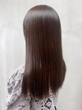 アイティー バイ アルバム 中野店(IT by ALBUM) レイヤーロングオリーブベージュデザインカラー_ba481791