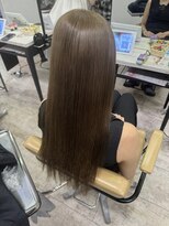 アジールヘア 所沢プロペ通り店(agir hair)&nbsp;ミルクティーベージュケアブリーチ小顔カットワンレン所沢韓国