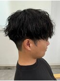 波巻きスパイラルパーマツイストパーマメンズマッシュパーマ
