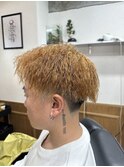 ツイストパーマ&テーパーフェード