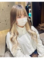 ガルボ ヘアー(garbo hair)&nbsp;ハイトーン インナーエクステ ブロンド 10代 20代