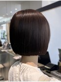 イメチェン外ハネボブ美髪ワイドバング顔周りレイヤーボブ/横浜