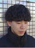 波巻きスパイラルパーマ/波巻きパーマ/岡崎メンズパーマ