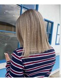 似合わせカットメルティカラー着物フェミニンロング