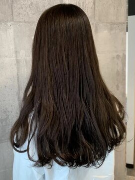 ロカ バイ ティアトロ ヘア サロン(ROCA by teatro hair salon) マロンベージュ ゆる巻きロング ダメージレスカラー