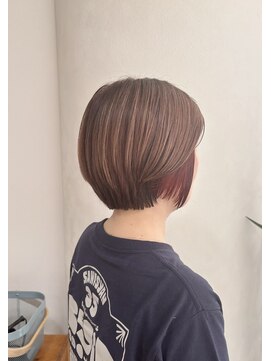 フレア 心 武庫之荘(flare) ショートボブ×デザインカラー☆