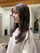 ローレンアオ(LOREN AO)&nbsp;レイヤーロング/オリーブベージュ/ブラウンカラー/イルミナ