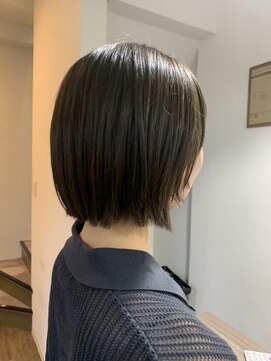 ビューティーラボ 関学前店(Beauty Labo) ダークグレージュ×ボブウルフ