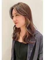 アッド バイ ケーツー(add by K-two)&nbsp;レイヤーカット/インナーカラー/ベージュ