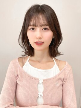 レア 表参道(L'ea) ・黒髪クラゲヘアーオリーブグレー小顔ココアベージュ