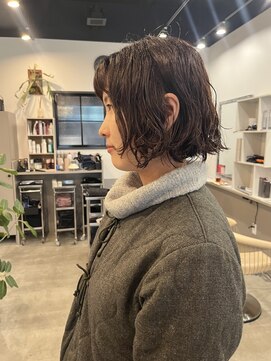 ボブパーマニュアンスパーマくせ毛風パーマ登戸向ヶ丘遊園