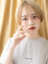 モッズヘア 越谷(mod's hair) 金髪ブリーチカラー艶感コンパクトショートTd2越谷10代20代30代