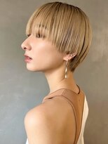 パーク(PARK)&nbsp;マッシュショート×ハイトーンベージュ