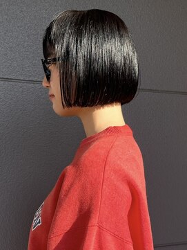 ヘアーアイストゥーレ(HAIR ICI TRE) ぷつっとボブ切りっぱなしボブミニボブ黒髪ボブ担当マエダミヨウ