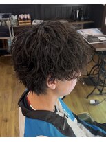 ダスティ穂高店 波巻きシャドウパーマ_メンズカット_メンズパーマ