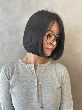 ボヌール 川西(Bonheur) 竹村指名透明感カラー×骨格補正カット/川西/宝塚