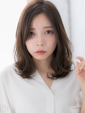 ローレン(LOREN) 40代50代人気/艶感重視の白髪ぼかしカラー/結べるミディアム
