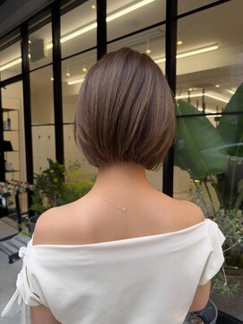 サンド 大阪梅田(sand) 大人レイヤーボブ×透明感グレージュ
