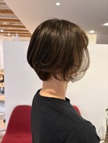 アズールサン 草加西口店(azule-sun)&nbsp;イルミナカラー,ショートボブ,艶カラー,ミントベージュ【草加】